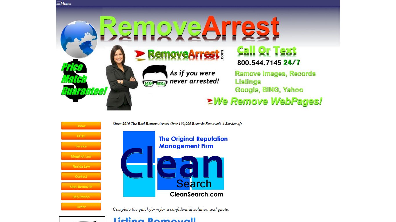 Remove Arrest Mugshot Records from Google and Other Search Engines